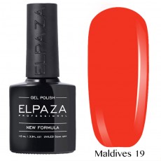 Гель-лак Elpaza Neon Collection неоновая серия 10мл MALDIVES 19